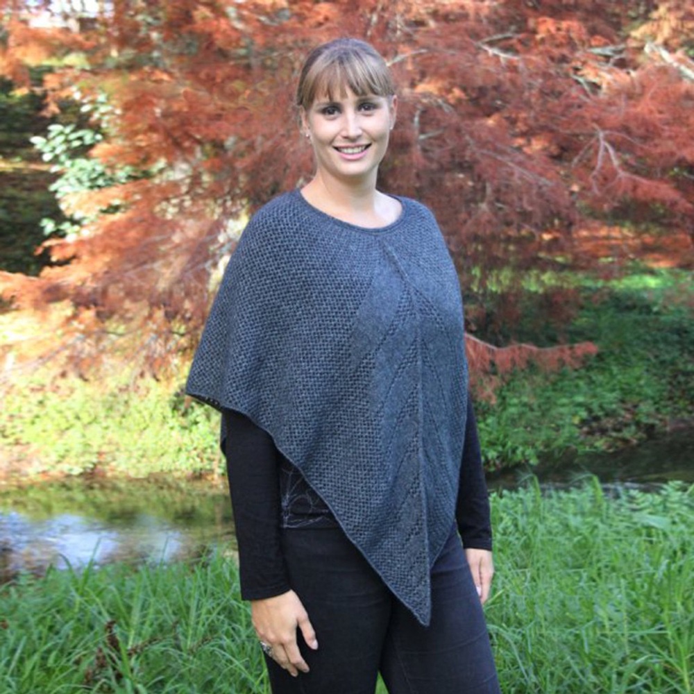 Possum Fur & Merino Wool Poncho